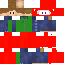 Minecraft skin texture, 64x64 pixels