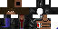 Minecraft skin texture, 64x32 legacy pixels