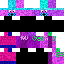 Black purple Minecraft skin texture, 64x64 pixels