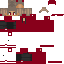 Red Minecraft skin texture, 64x64 pixels