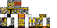 Minecraft skin texture, 64x32 legacy pixels