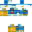 Minecraft skin texture, 64x64 pixels