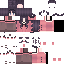 Gray red Minecraft skin texture, 64x64 pixels