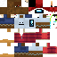 Minecraft skin texture, 64x64 pixels