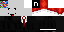 Minecraft skin texture, 64x32 legacy pixels
