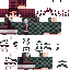 Blue Minecraft skin texture, 64x64 pixels