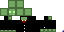 Minecraft skin texture, 64x32 legacy pixels