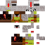 Minecraft skin texture, 64x64 pixels