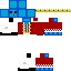 Minecraft skin texture, 64x64 pixels