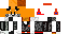 Minecraft skin texture, 64x32 legacy pixels
