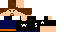 Minecraft skin texture, 64x32 legacy pixels