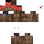 Brown Minecraft skin texture, 64x64 pixels