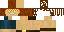 Minecraft skin texture, 64x32 legacy pixels