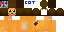 Minecraft skin texture, 64x32 legacy pixels