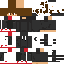 Gray Minecraft skin texture, 64x64 pixels