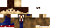 Minecraft skin texture, 64x32 legacy pixels