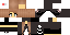 Minecraft skin texture, 64x32 legacy pixels