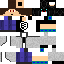 Minecraft skin texture, 64x64 pixels