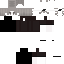 Black gray Minecraft skin texture, 64x64 pixels