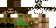 Minecraft skin texture, 64x32 legacy pixels