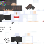 Blue Minecraft skin texture, 64x64 pixels