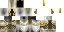 Minecraft skin texture, 64x32 legacy pixels
