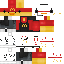 Minecraft skin texture, 64x64 pixels