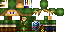 Minecraft skin texture, 64x32 legacy pixels