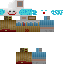 Minecraft skin texture, 64x64 pixels