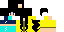 Minecraft skin texture, 64x32 legacy pixels
