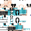 Minecraft skin texture, 64x64 pixels