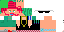 Minecraft skin texture, 64x32 legacy pixels