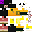 Minecraft skin texture, 64x64 pixels