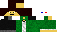Minecraft skin texture, 64x32 legacy pixels