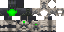 Minecraft skin texture, 64x32 legacy pixels