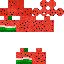Minecraft skin texture, 64x64 pixels