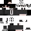 Gray Minecraft skin texture, 64x64 pixels