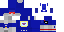 Minecraft skin texture, 64x32 legacy pixels
