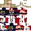 Minecraft skin texture, 64x64 pixels