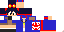 Minecraft skin texture, 64x32 legacy pixels
