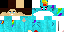 Minecraft skin texture, 64x32 legacy pixels