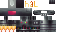 Minecraft skin texture, 64x32 legacy pixels