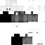 Gray Minecraft skin texture, 64x64 pixels