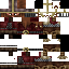 Brown Minecraft skin texture, 64x64 pixels