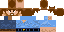 Minecraft skin texture, 64x32 legacy pixels
