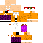 Minecraft skin texture, 64x64 pixels