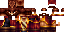 Minecraft skin texture, 64x32 legacy pixels