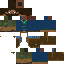 Minecraft skin texture, 64x64 pixels