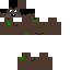 Brown Minecraft skin texture, 64x64 pixels
