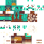 Minecraft skin texture, 64x64 pixels